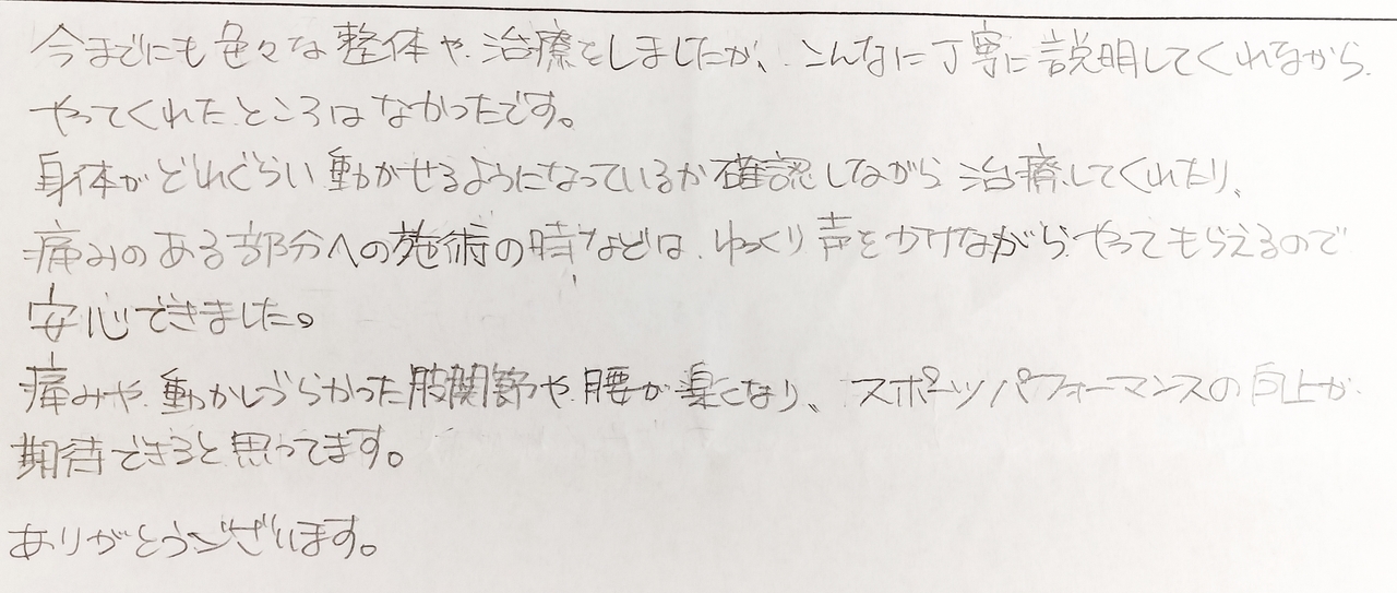 股関節痛,感想